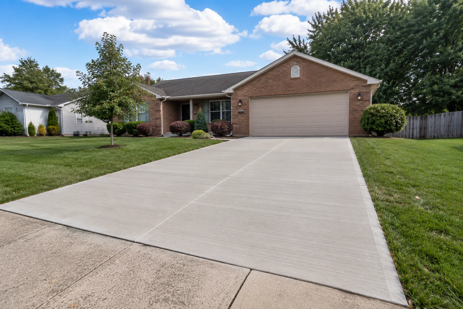 Concrete driveway Ohio